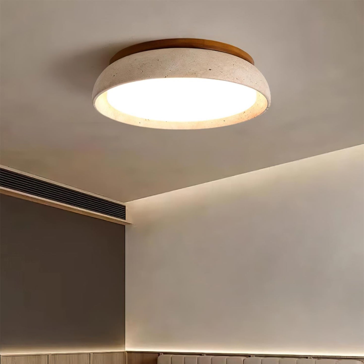 Kloris Loftlampe i Travertin