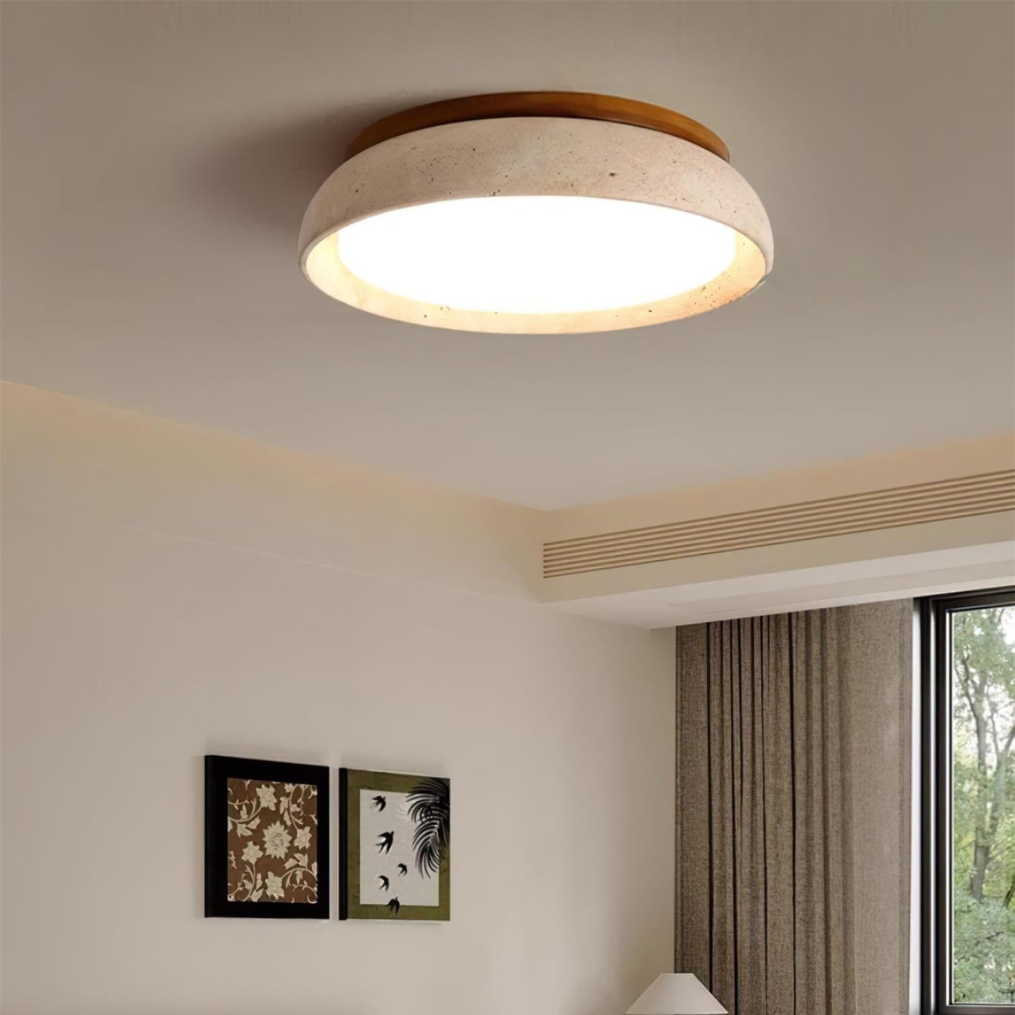 Kloris Loftlampe i Travertin