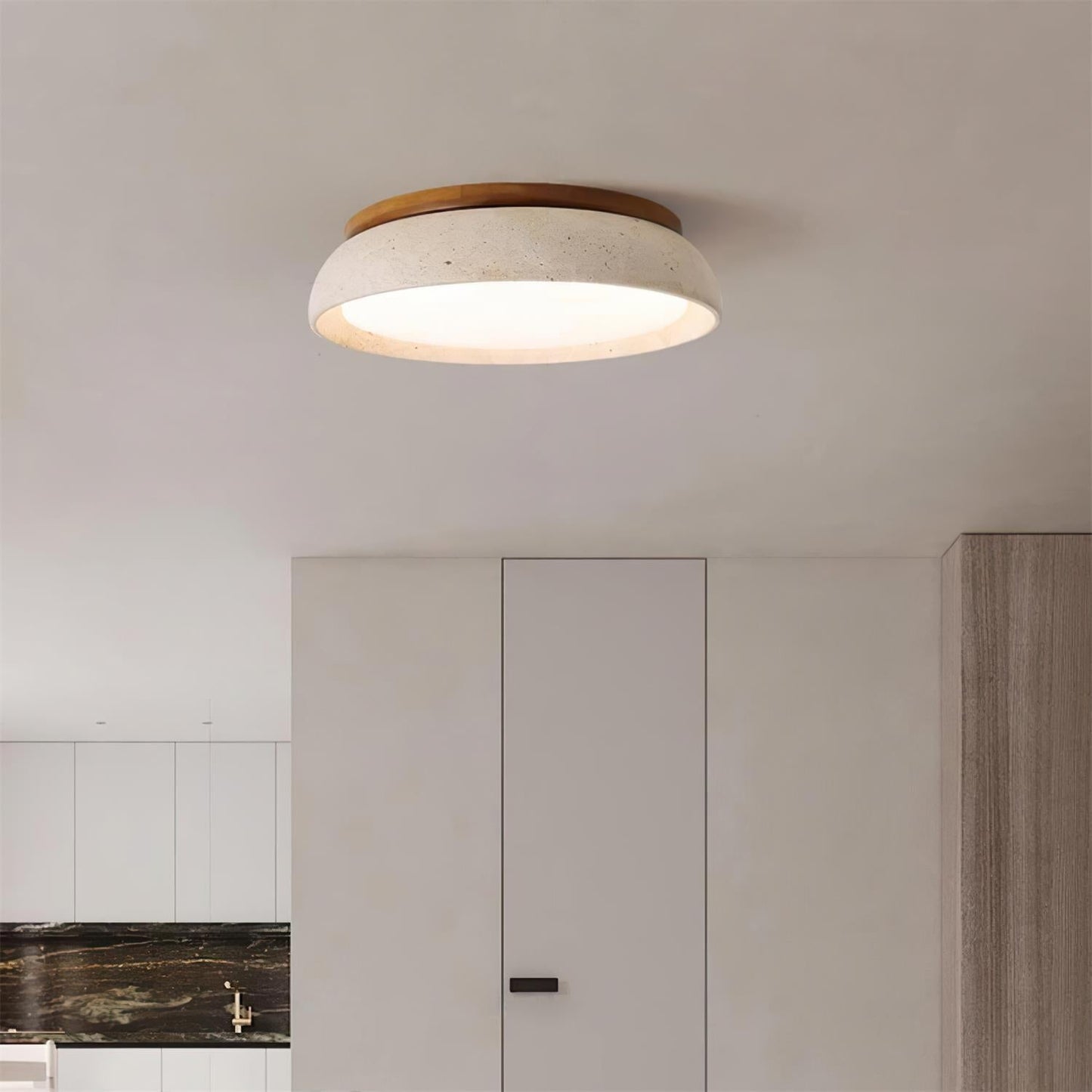 Kloris Loftlampe i Travertin