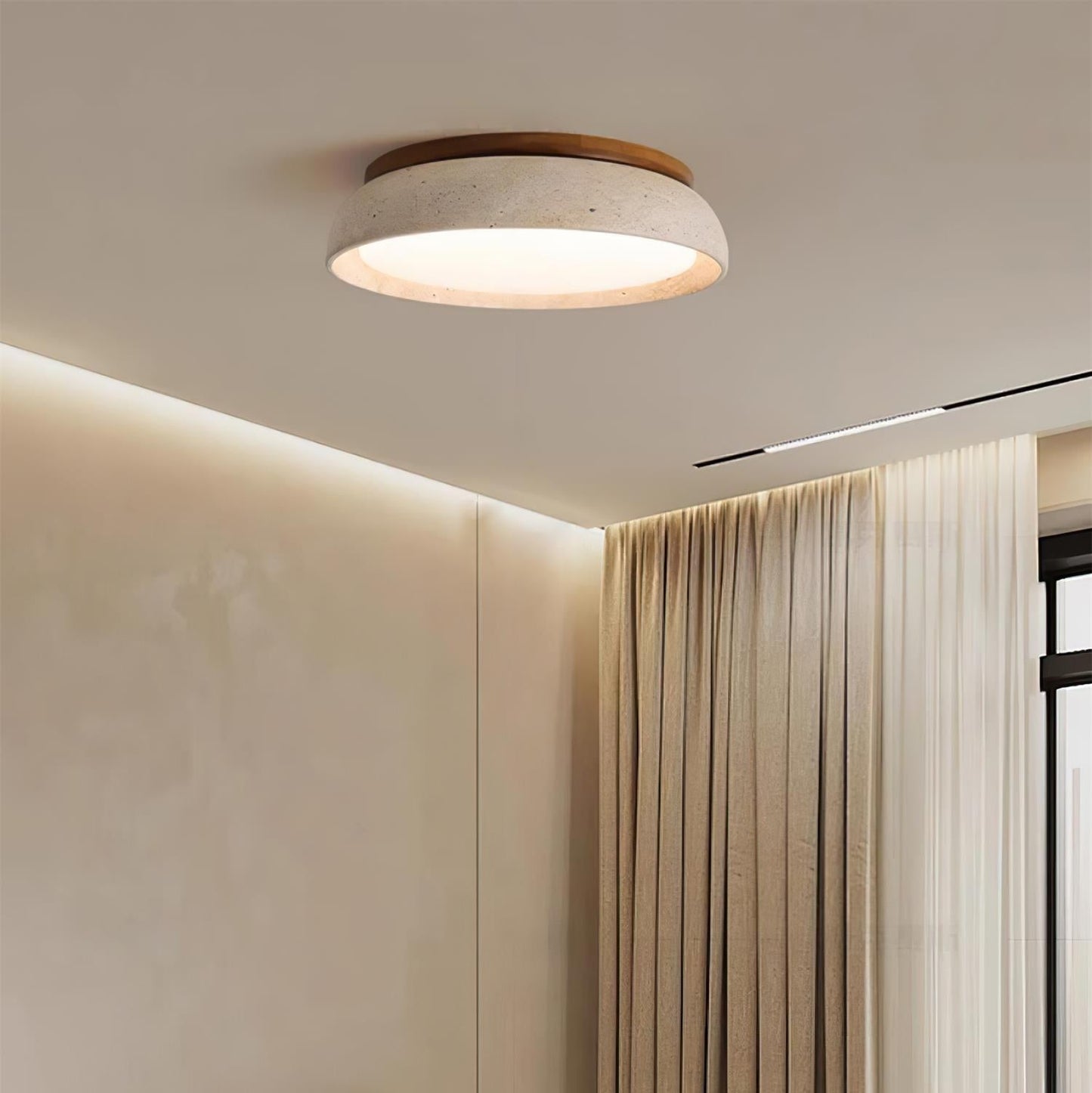 Kloris Loftlampe i Travertin