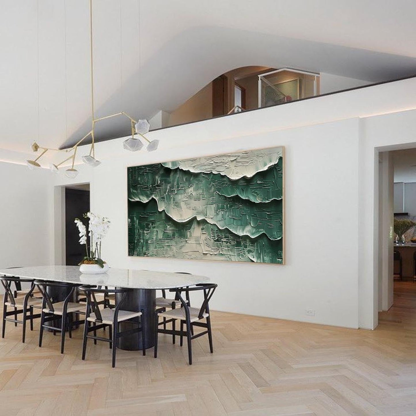 Vægkunst Billede i 3D Impasto Puds