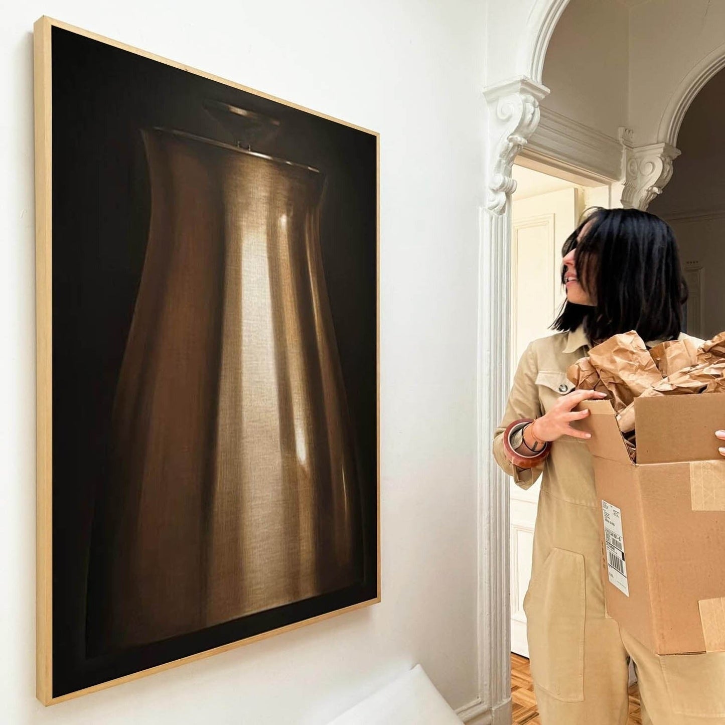 Vægkunst Vase i Metal