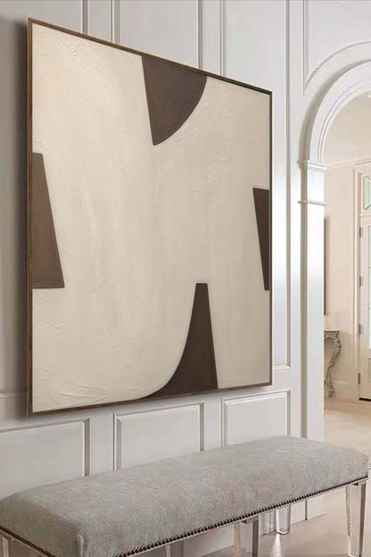 Minimalistisk Kunsttryk i Lærred