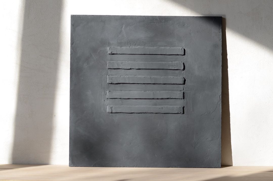 Minimalistisk Maleri i Lærred