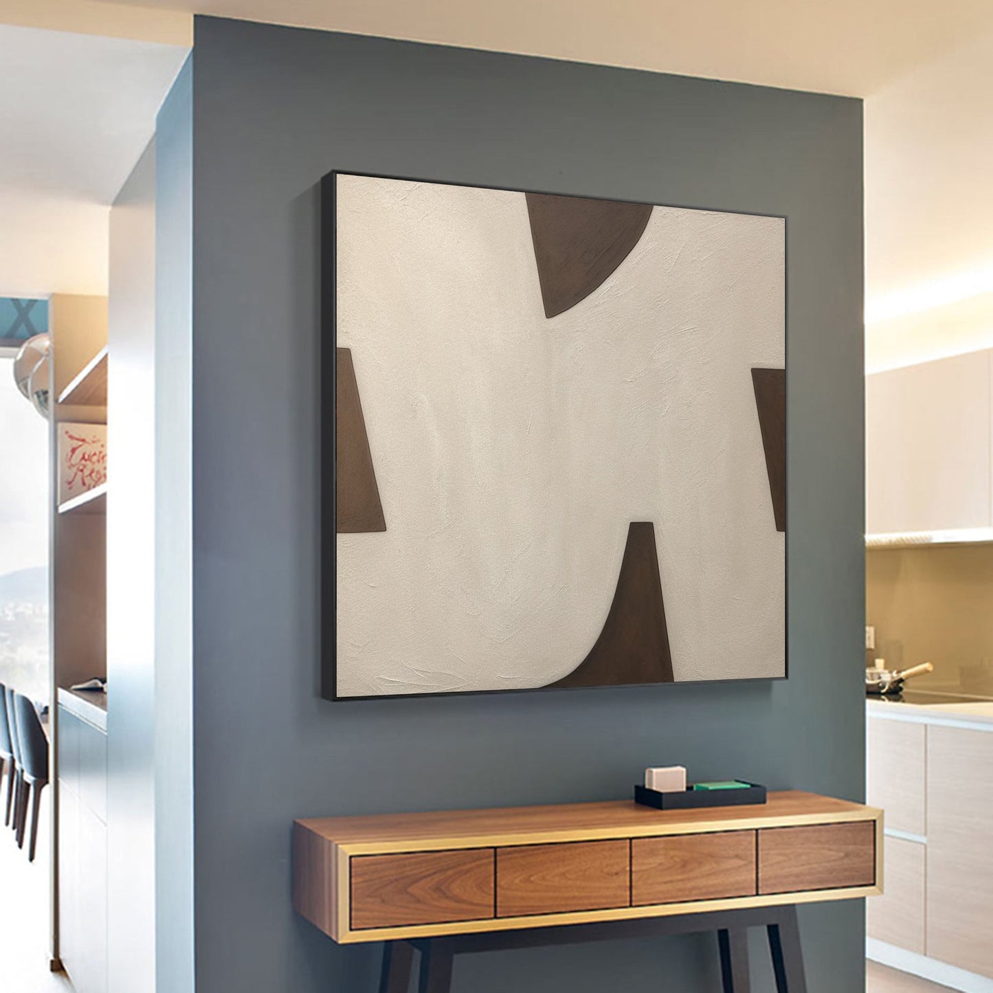 Minimalistisk Kunsttryk i Lærred