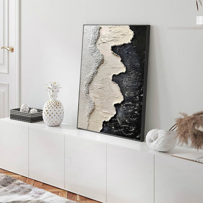 Vægkunst Bølge Maleri i Lærred