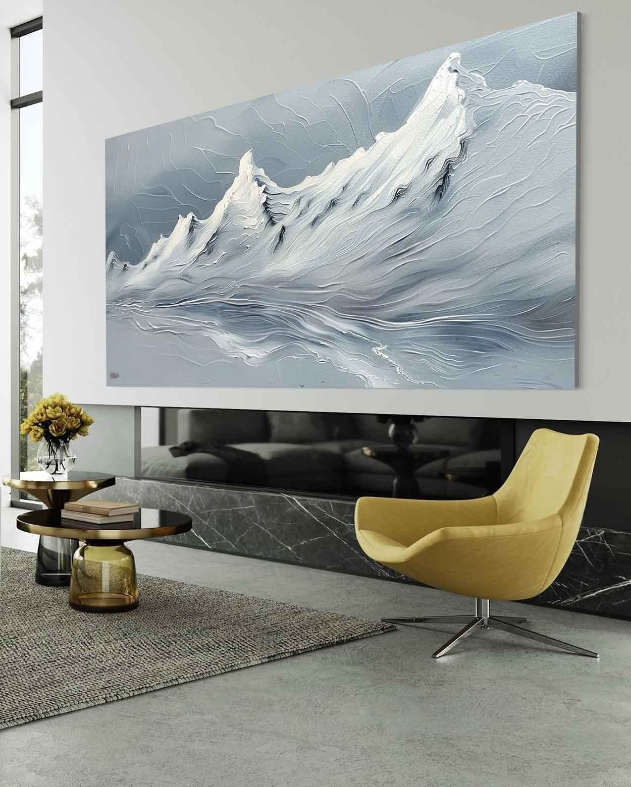 Vægkunst Maleri i Impasto Teknik