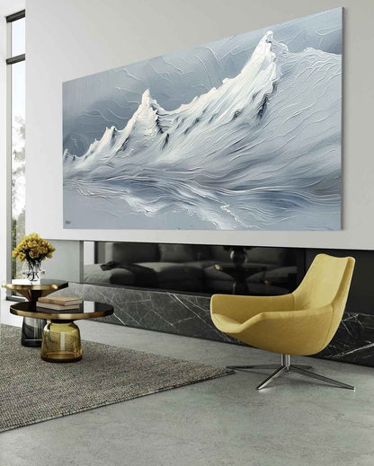 Vægkunst Maleri i Impasto Teknik