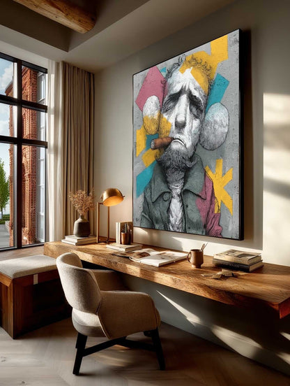 Kaws Maleri i Akryl på Lærred