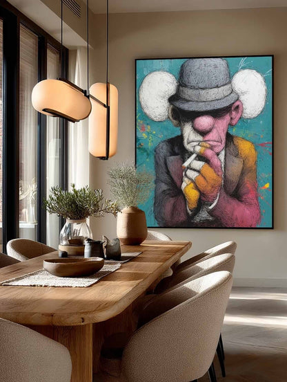 Kaws Vægkunst i Lærred