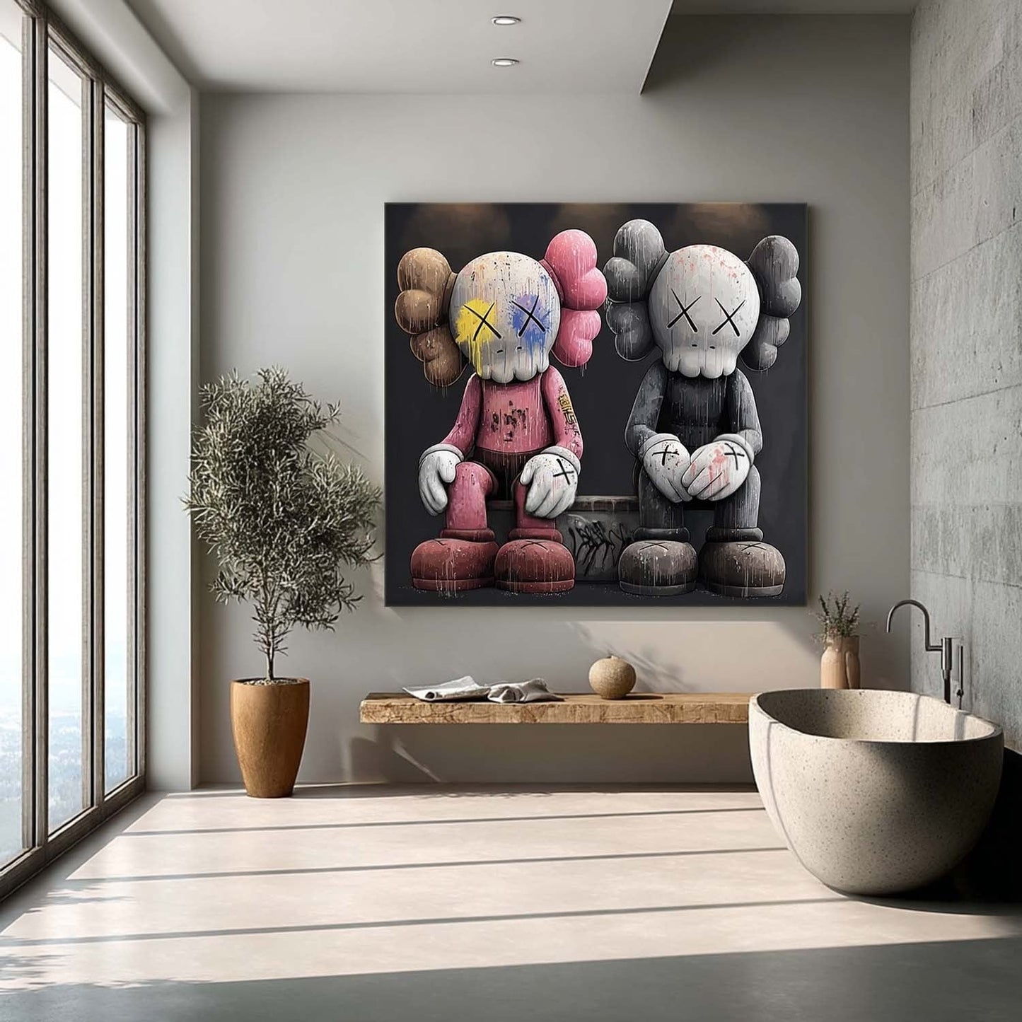 Vægkunst Skulptur i Polyresin