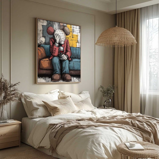 Kaws Maleri i Lærred