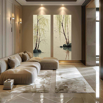 Willow Maleri i 3D Impasto Teknik