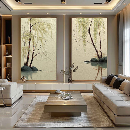 Willow Maleri i 3D Impasto Teknik