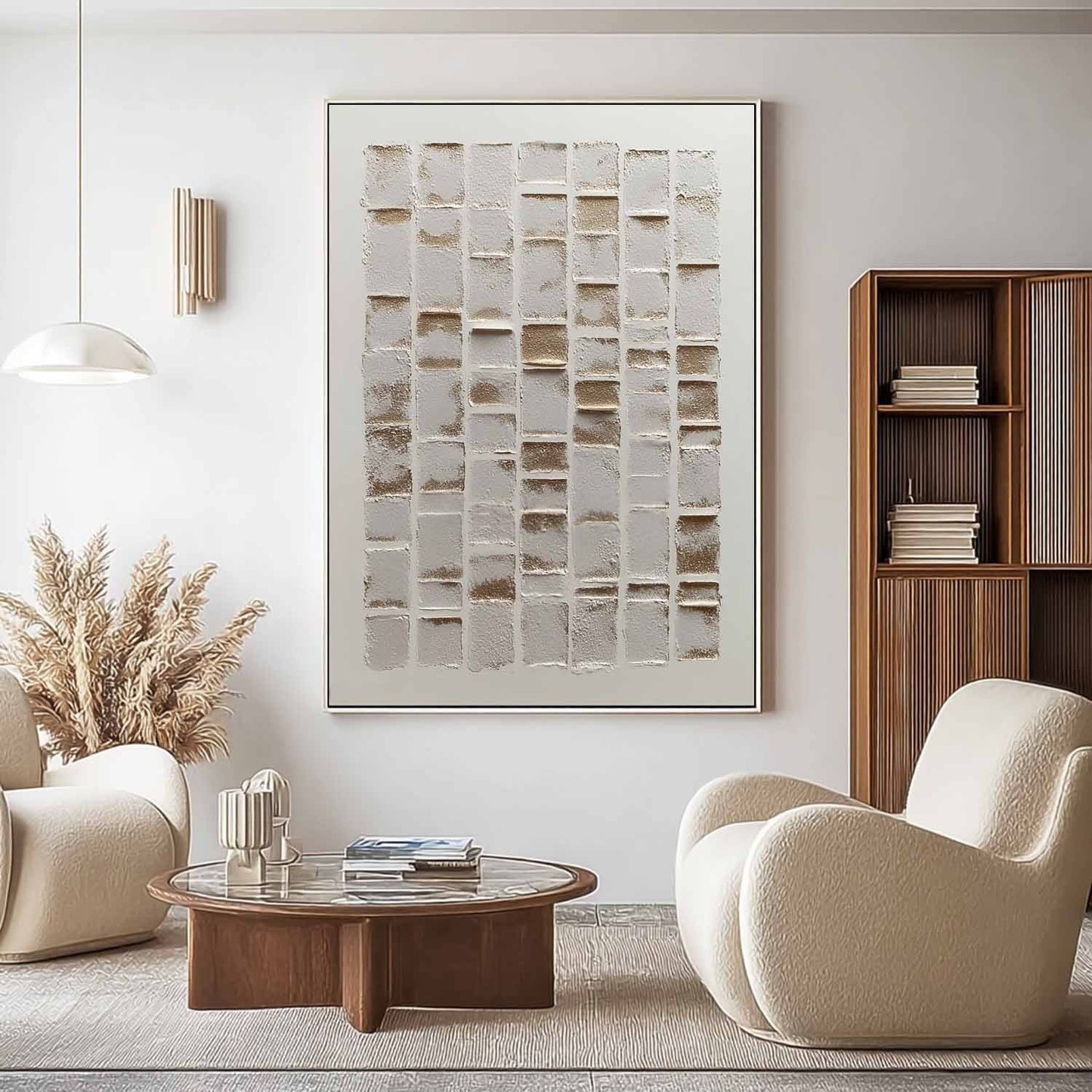 Wabi-Sabi Vægkunst i Keramik