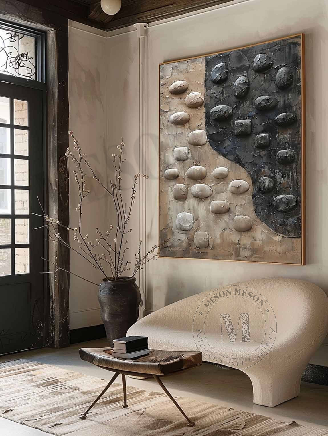 Wabi-Sabi Vægkunst i Ler