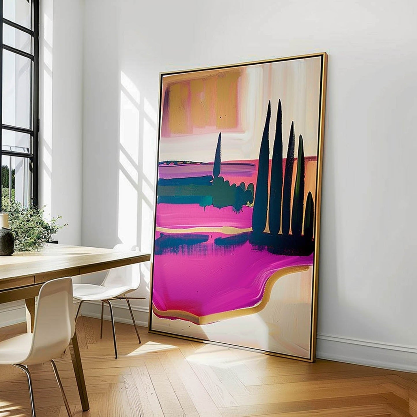 Vibrant Maleri i Oliefarve