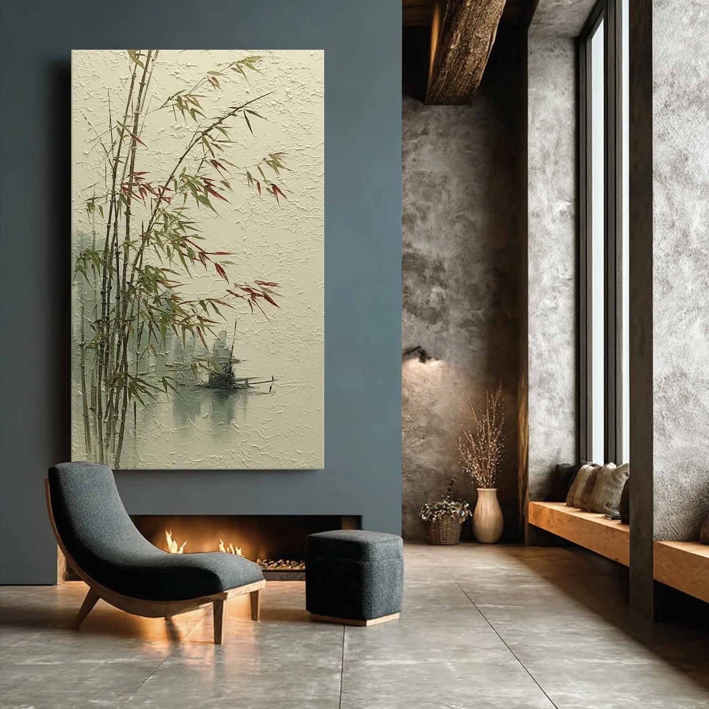 Bamboo Vægkunst i Akryl