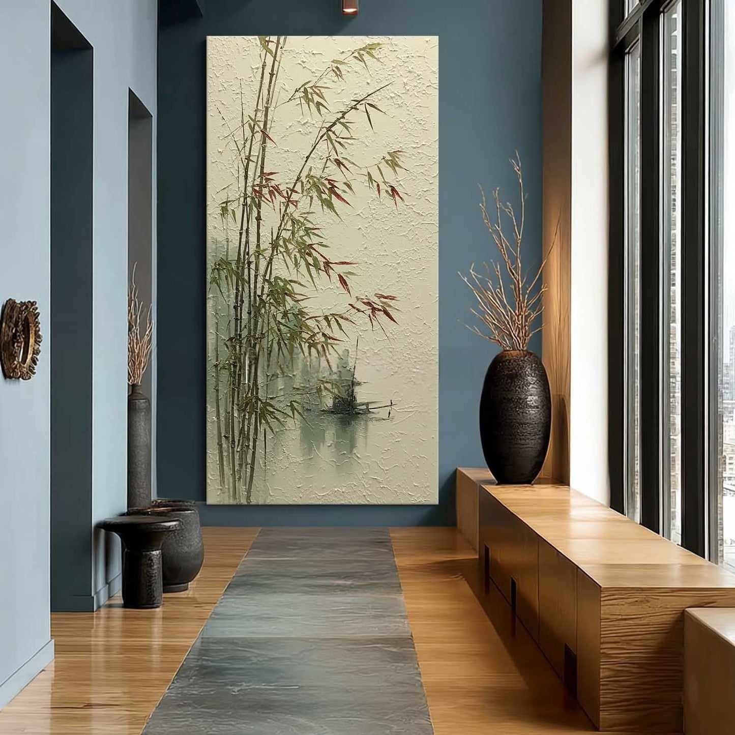 Bamboo Vægkunst i Akryl