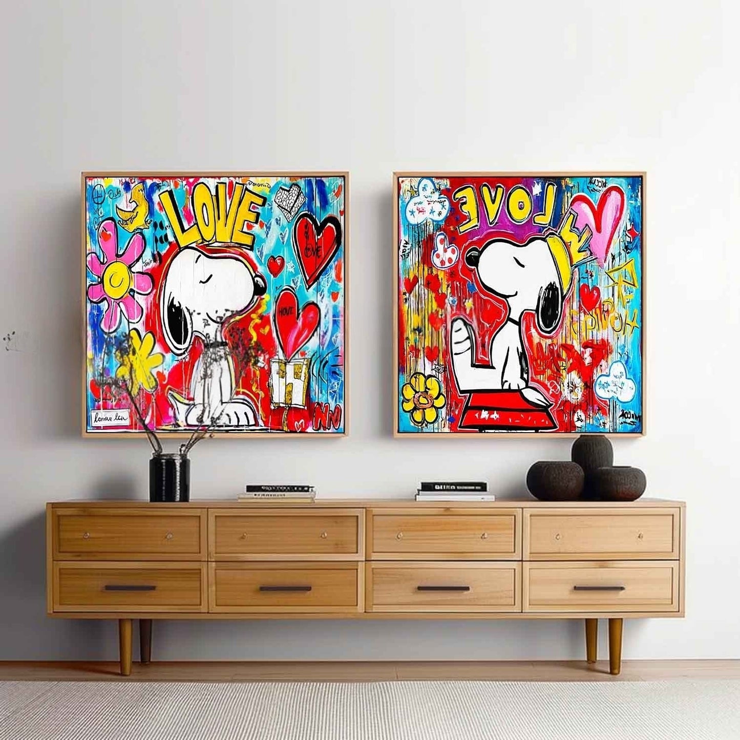 Snoopy Maleri i Lærred