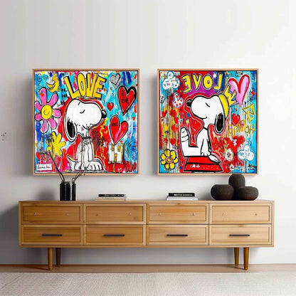 Snoopy Maleri i Lærred