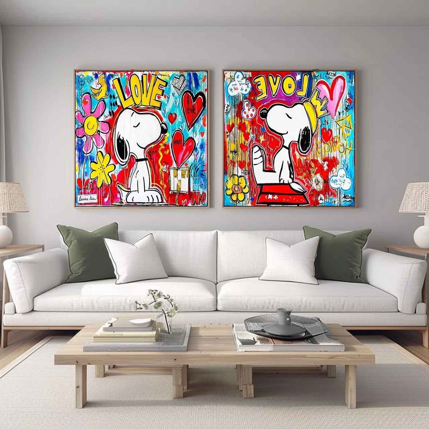 Snoopy Maleri i Lærred