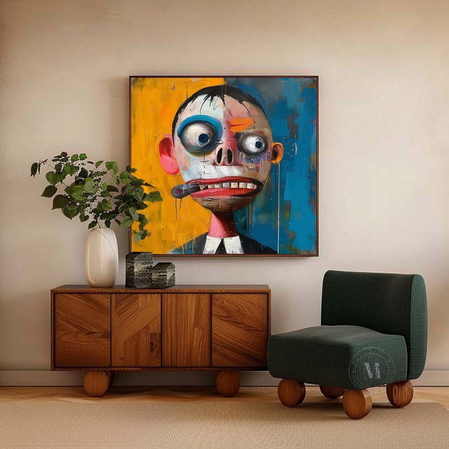 Expressionistisk Maleri i Oliefarve