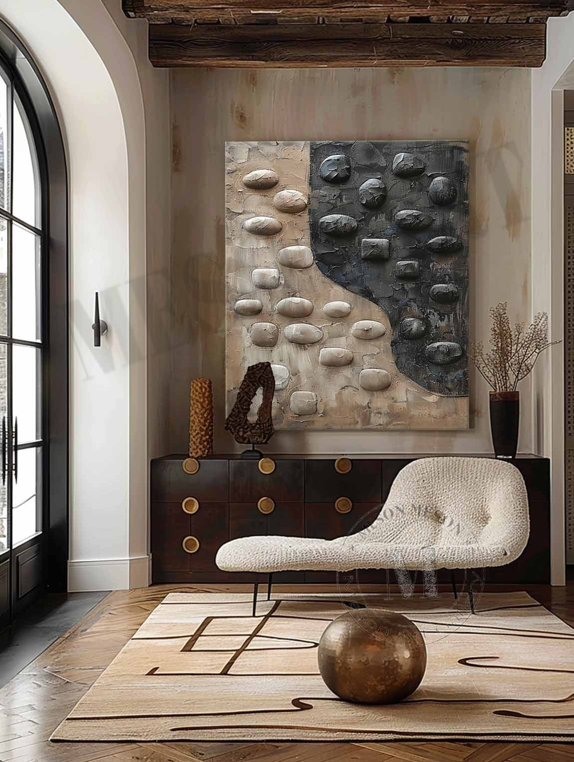 Wabi-Sabi Vægkunst i Ler