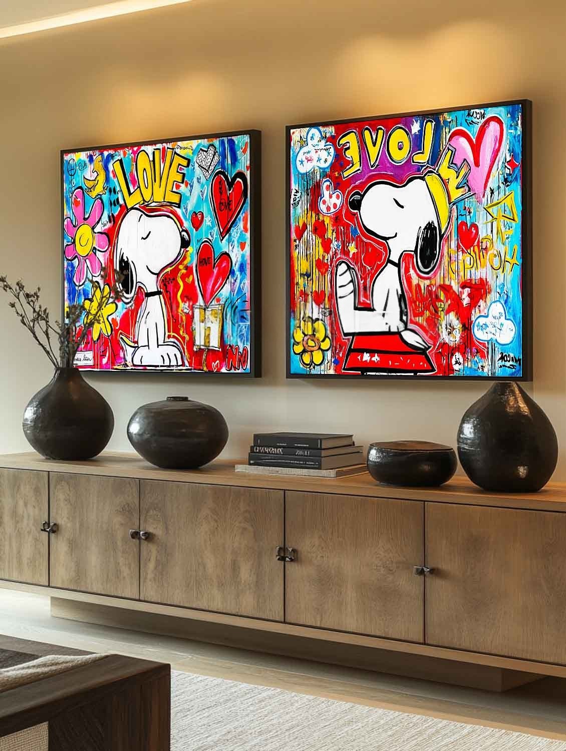 Snoopy Maleri i Lærred
