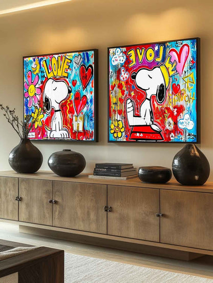 Snoopy Maleri i Lærred