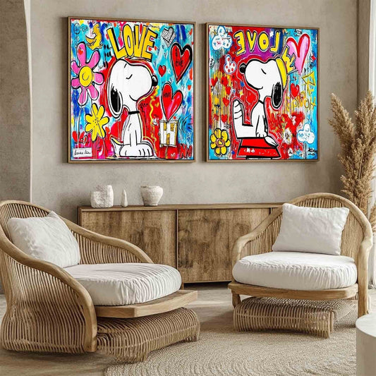 Snoopy Maleri i Lærred