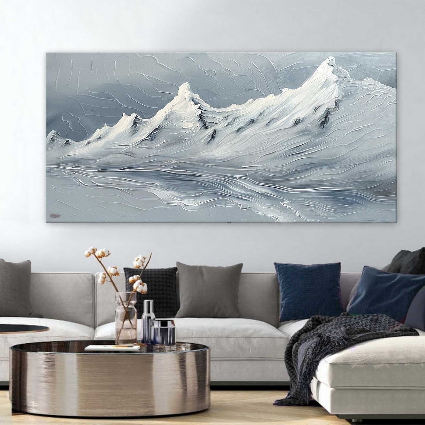 Vægkunst Maleri i Impasto Teknik