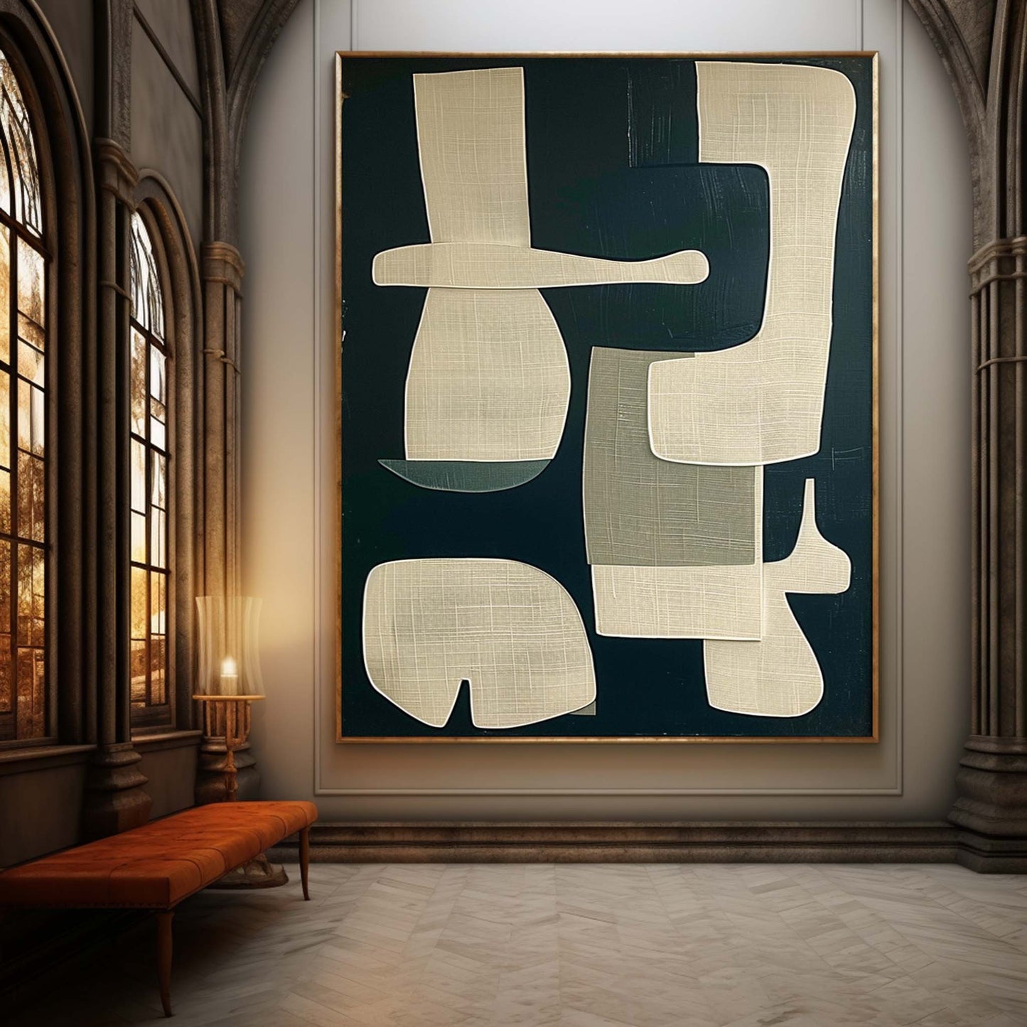 Mid-Century Plakat i Papir